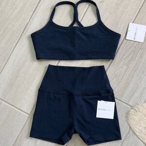 Beyond Yoga Nocturnal Navy Activewear Set - amazing new